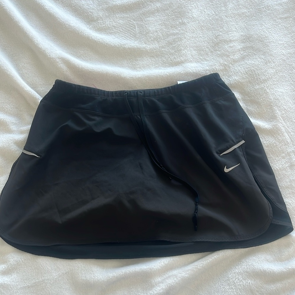 Athletic skirt with shorts underneath